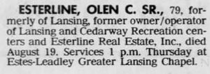 Cedarway Recreation - Aug 1988 Former Owner Passes Away (newer photo)